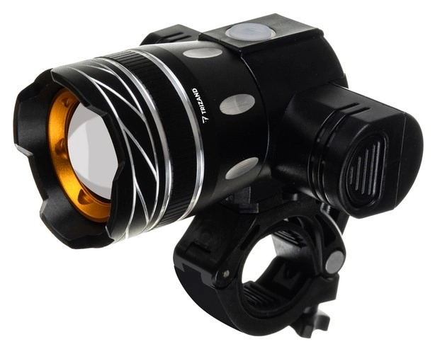 Kolesarska LED svetilka CREE XM-L T6 USB z zadnjo lučjo