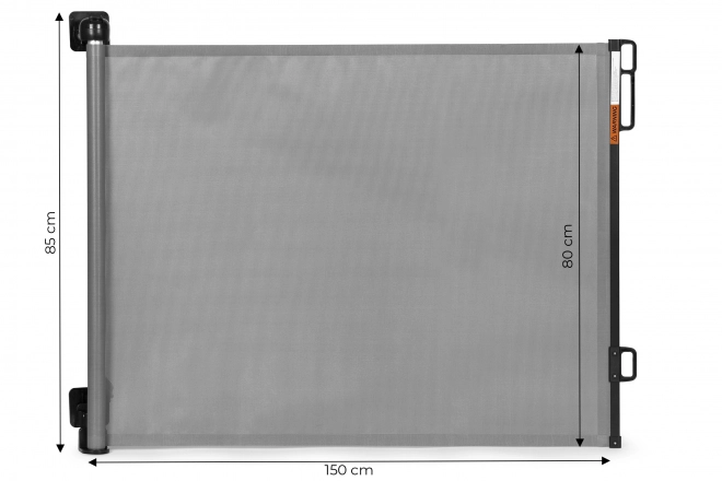 Varnostna vrata ECOTOYS za stopnice in vrata, siva, 150 cm