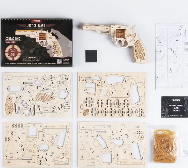 RoboTime 3D les puzzle za sestavljanje Revolver Corsac