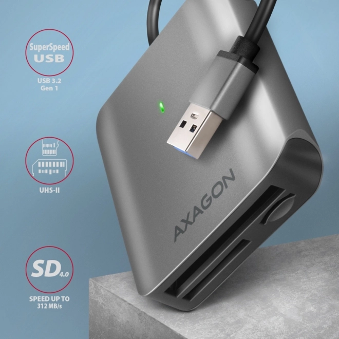 Bralnik kartic Axagon CRE-S3 USB 3.2 Gen 1