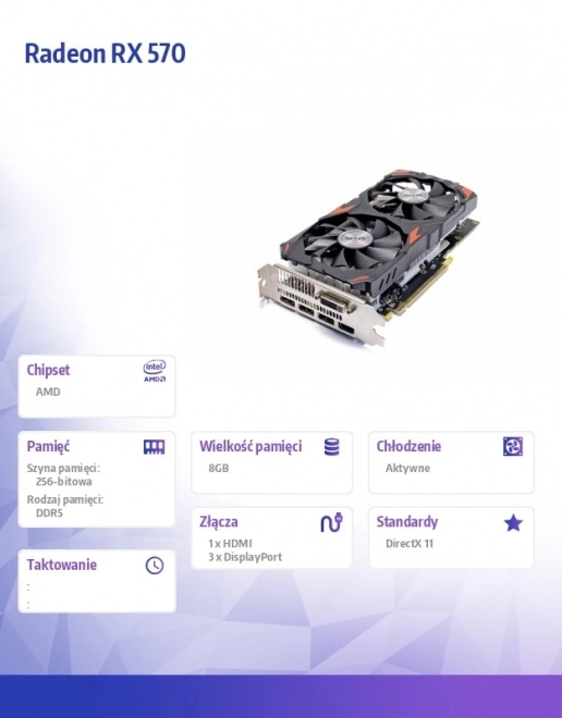 Grafična kartica AFOX Radeon RX 570 8GB
