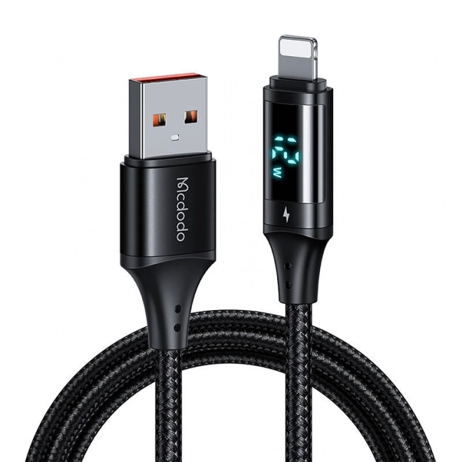 Podatkovni kabel z digitalnim zaslonom USB na Lightning Mcdodo, 1,2 m