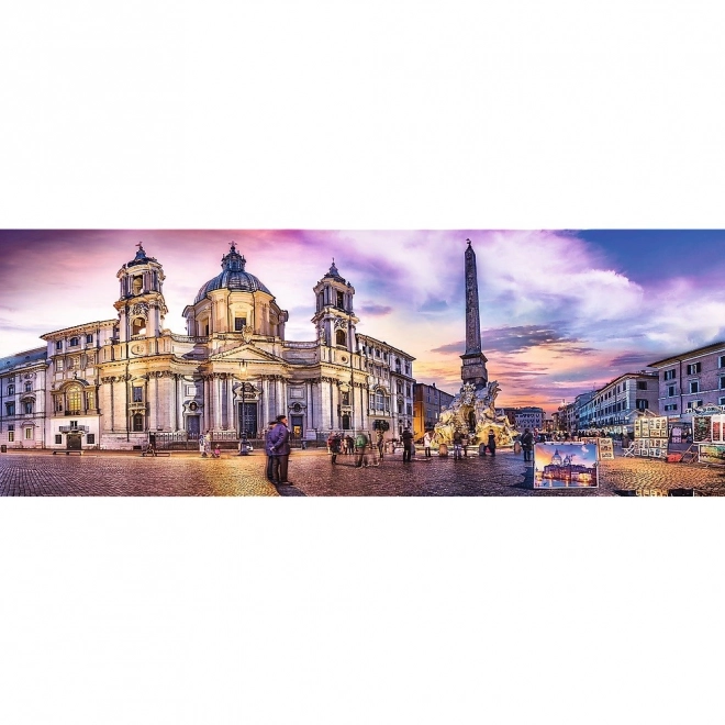 Sestavljanka 500 delov panorame - Piazza Navona, Rim