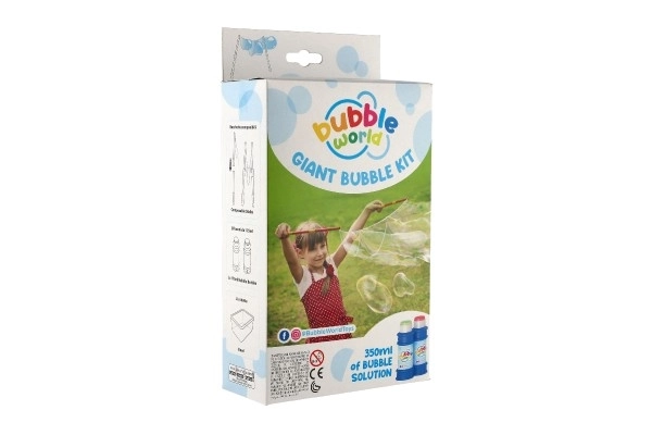 Set za mehurčke - ustvarjanje profesionalnih mehurčkov + 350 ml polnilo v škatli 15x27x6cm