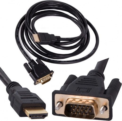 kabel HDMI na VGA 2 m, Full HD, pozlačeni konektorji