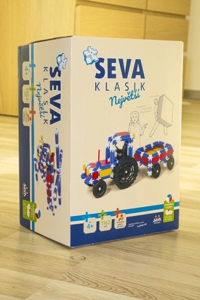 Gradbeni komplet SEVA KLASIK – Največji, 1162 delov