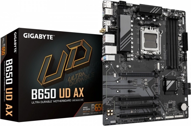 Gigabyte B650 UD AX – osnovna plošča AM5 z DDR5, Wi‑Fi 6 in M.2