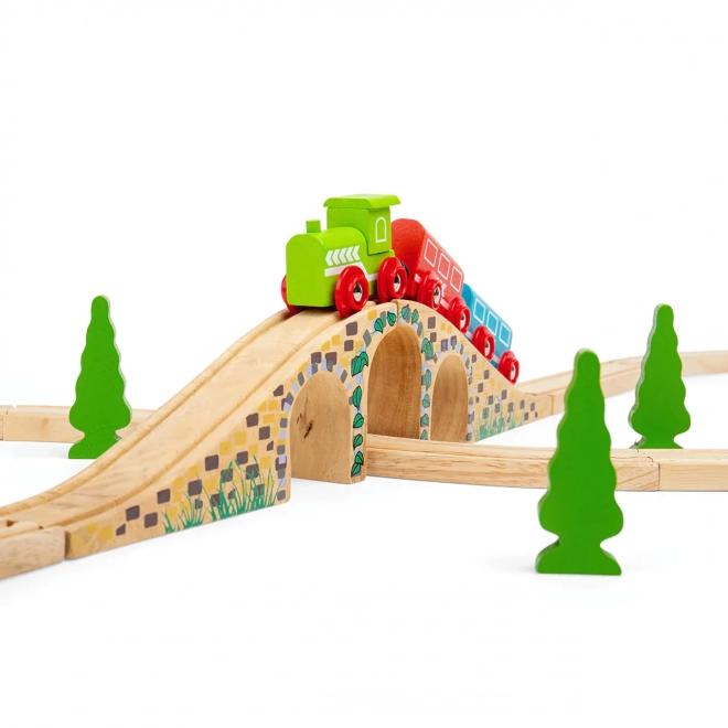 Bigjigs Rail Lesena železniška proga - most