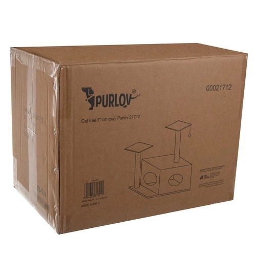 Praskalnik za mačke Purlov 71cm, sivo