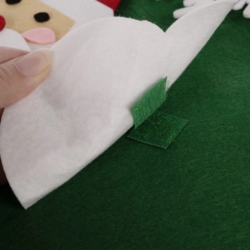 DIY filcasti božični drevesček z okraski 90 cm