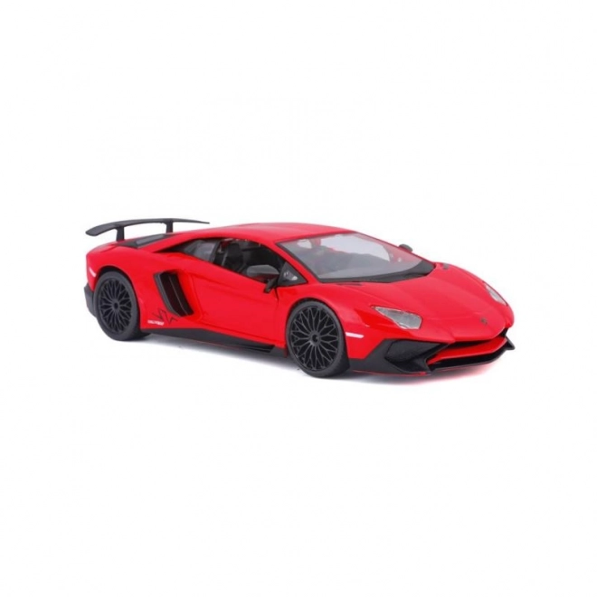 Kovinski model Bburago Lamborghini Aventador rdeč 1:24