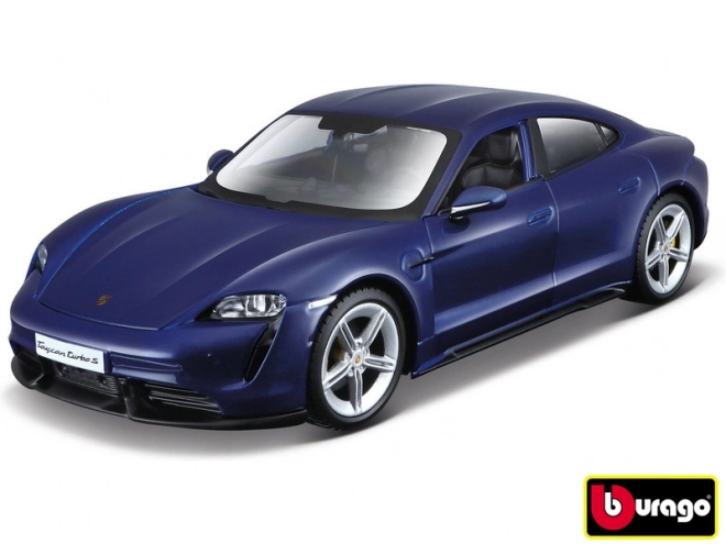 Bburago 1:24 Porsche Taycan Turbo S 2019 Carrara modra
