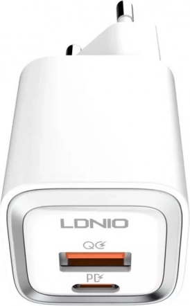 Hitri polnilnik LDNIO 20 W z USB‑C in USB + kabel USB‑C – Lightning (MFi)