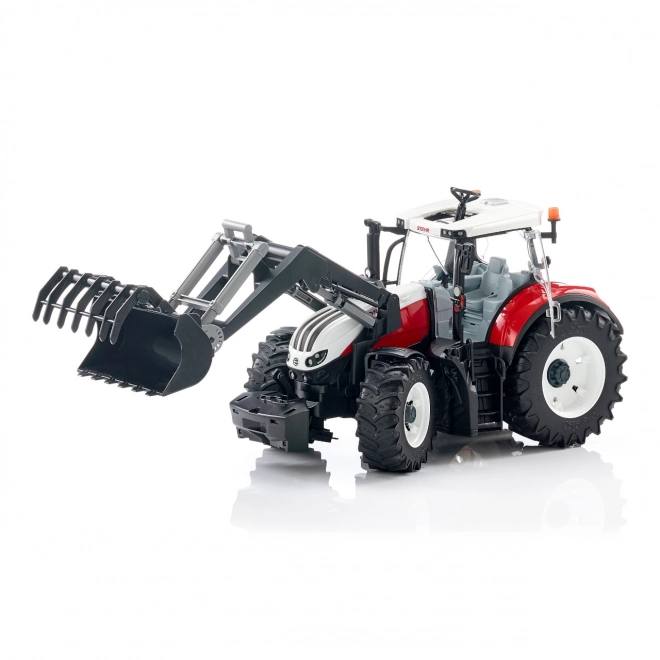 Bruder traktor Steyr Terrus CVT s čelnim nakladačem