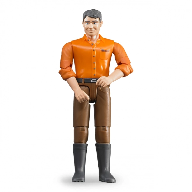 Bruder BWORLD Figura moški rjave hlače