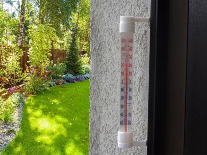 Zunajni stenski termometer