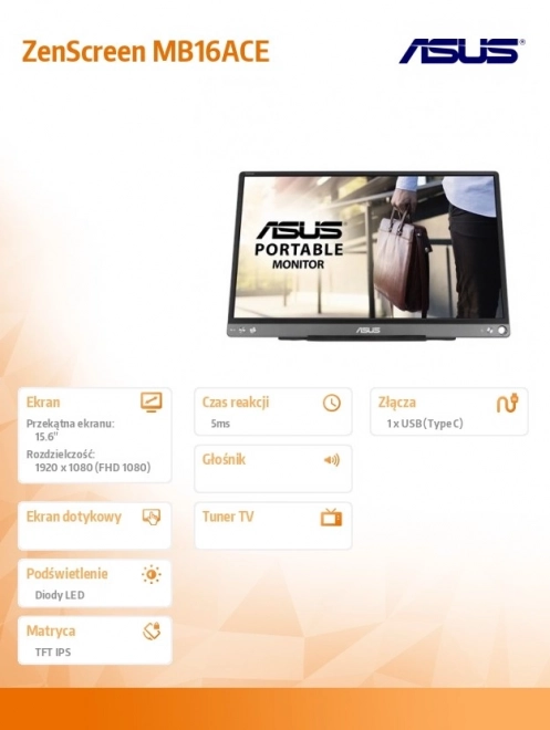 Prenosni monitor ASUS 15,6 palcev