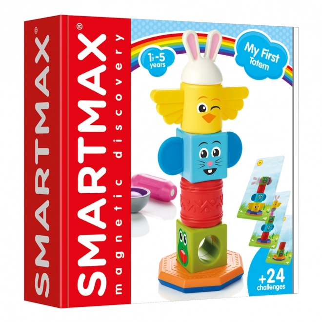 Magnetna sestavljanka SmartMax Moj prvi totem - 8 delov