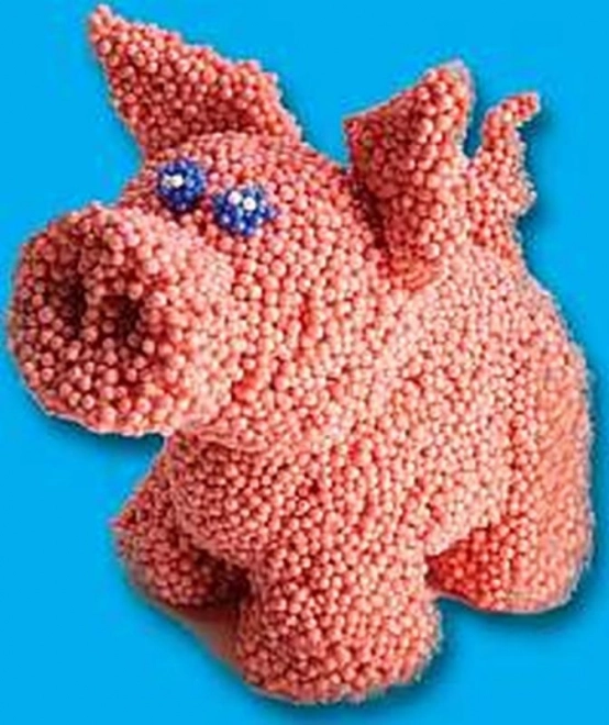 PlayFoam® Kroglična modelina/plastelina 4 barve na kartonu 19,5x27x3cm