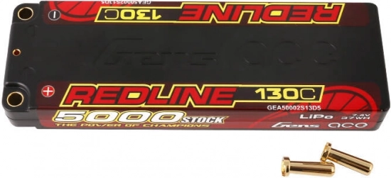 LiPo baterija Gens Ace Redline 5000 mAh 7,4 V 130C 2S1P hardcase HV