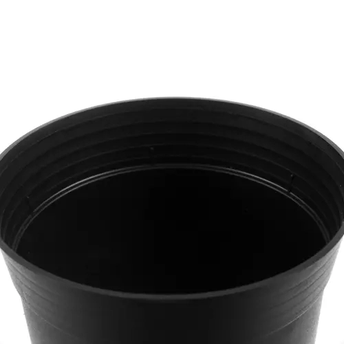 Set črnih plastičnih cvetličnih loncev - 500 kosov