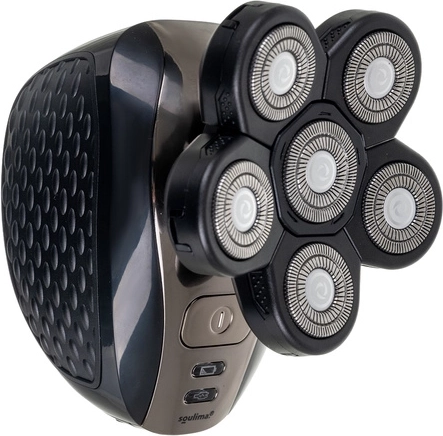 Gladko in hitro britje s 6 rotacijskimi glavami