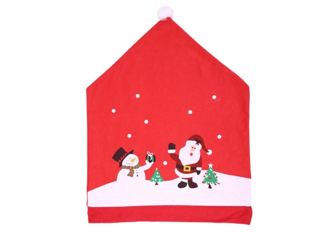 Božični prevleka za stol rdeča 60cm x 48cm 1ks.