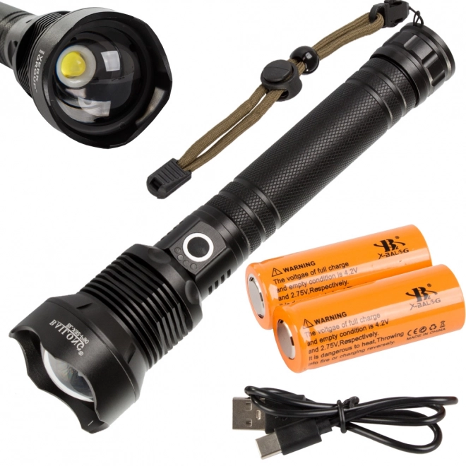 Vojaška taktična svetilka s Cree LED XHP90 Zoom Balong