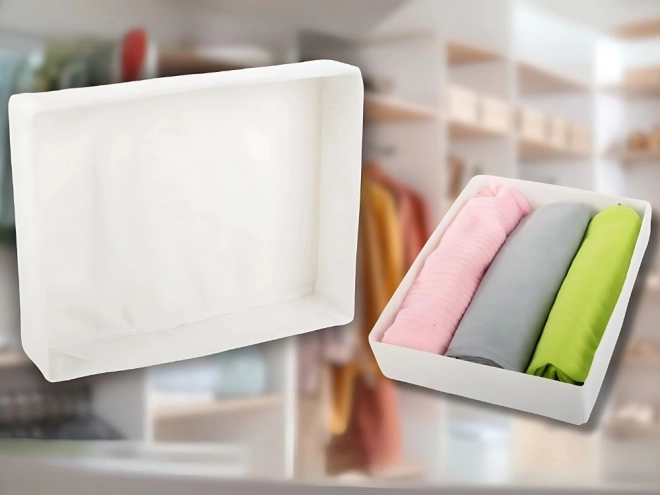 Beli univerzalni organizator za garderobno omaro