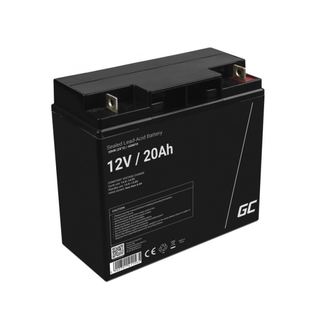Polnilna baterija AGM VRLA Green Cell AGM10 12V 20Ah (za kosilnice, čolne, motorje, vozičke)