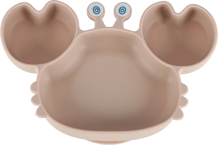 Krožnik v obliki raka z razdelki