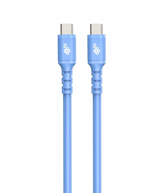 Silikonski modri kabel USB C - USB C 1m