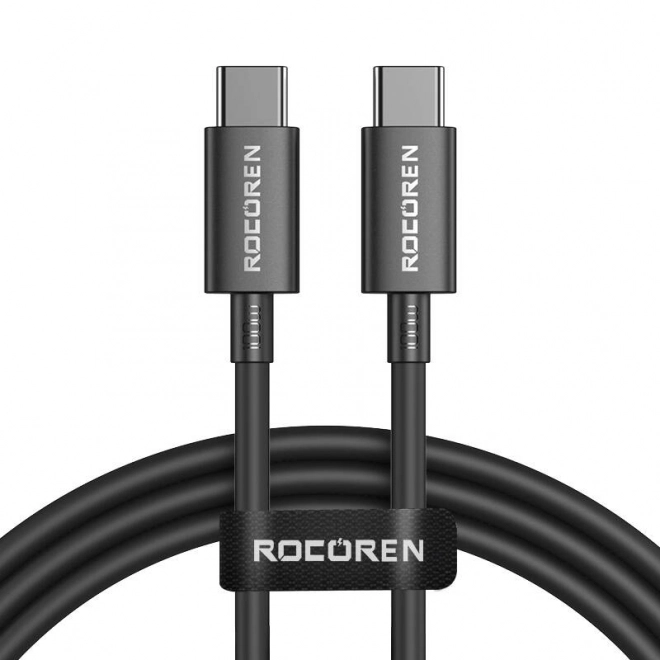 Hitronapajalni kabel USB-C na USB-C 100 W, 1 m črni