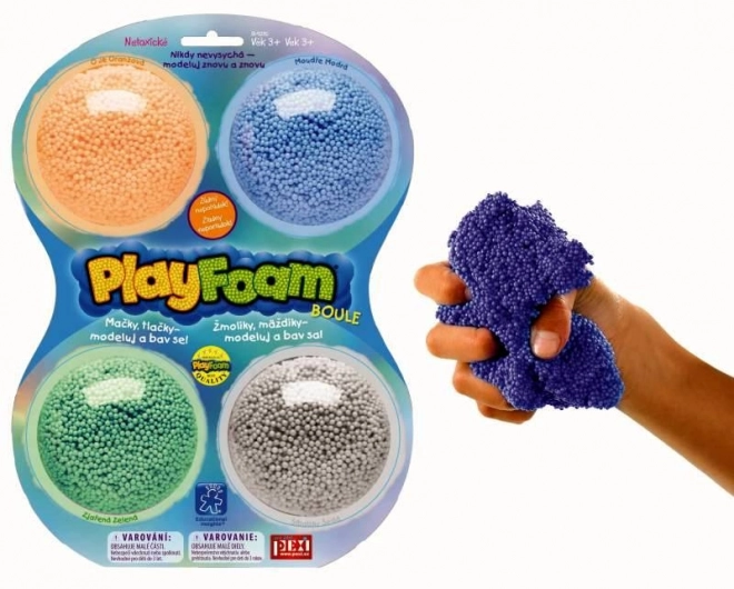 Pena modeliranje PlayFoam - fantovske barve 4pack