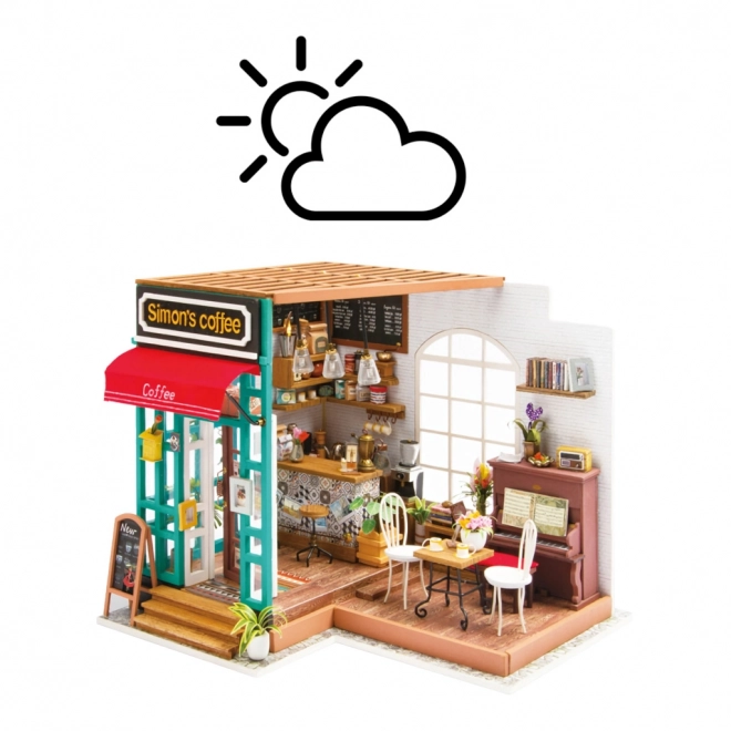 Šimonova kavarna - DIY miniaturna kavarna v hišici za punčke