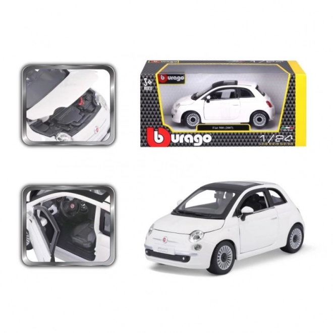 Bburago 1:24 Fiat 500 (2007) Bela