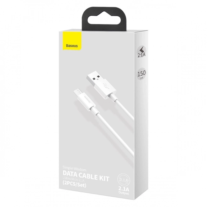 Set podatkovnih kablov Baseus USB na Micro 2,1A 1,5m