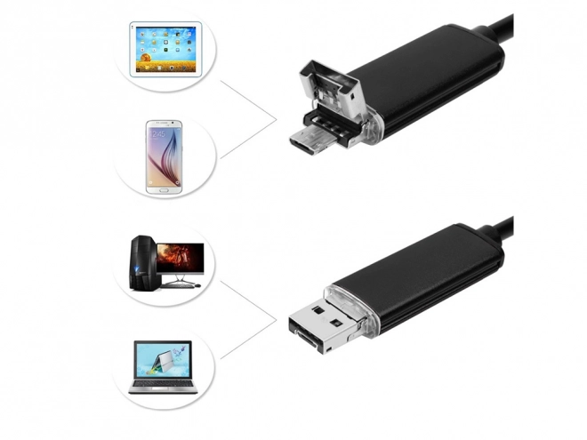 Endoskopska inšpekcijska kamera z LED osvetlitvijo 10m USB