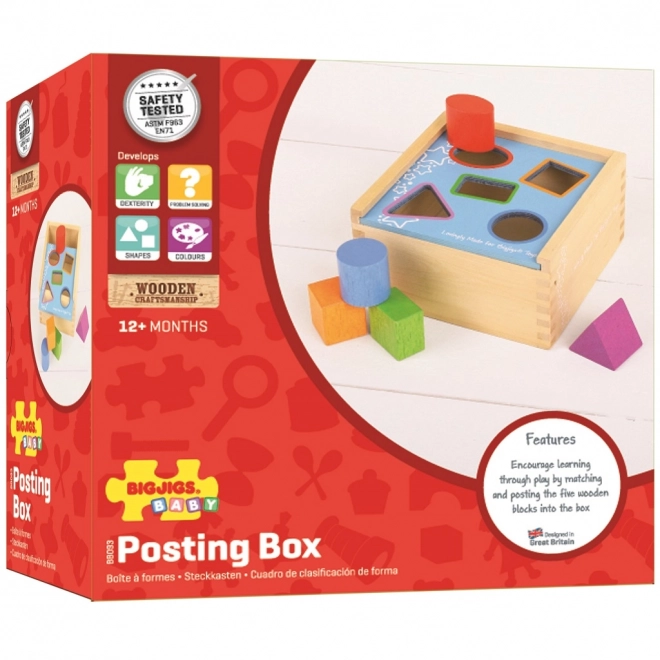 Škatla za vstavljanje oblik od Bigjigs Toys
