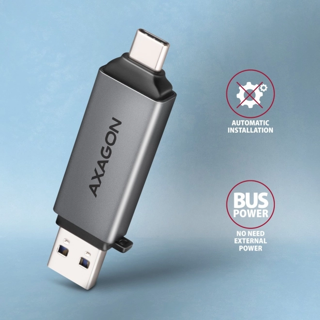 Zunanja čitalka kartic CRE-DAC USB3.2 Gen 1 Type-C + Type-A SD/microSD