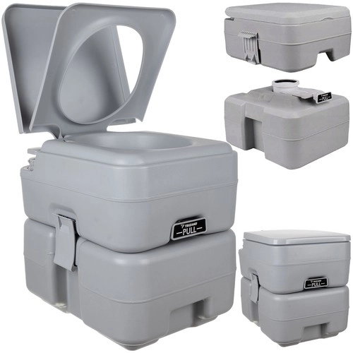 Trizand 24498 Prenosna kamping WC 20 + 12 l, siva