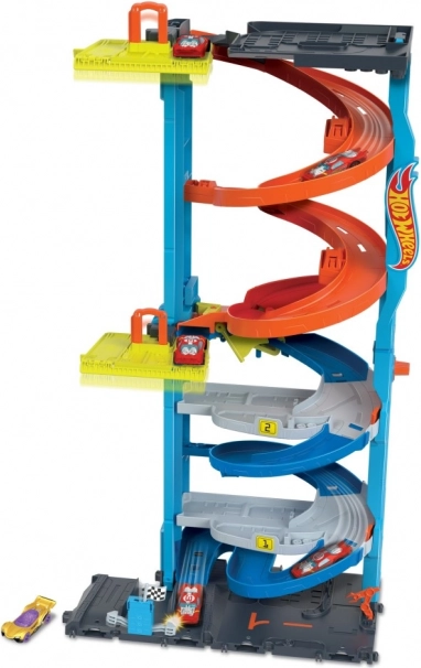 Hot Wheels City dirkalni stolp 66 cm z avtomobilčkom