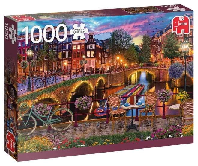 Sestavljanka Vodni kanali v Amsterdamu 1000 kosov