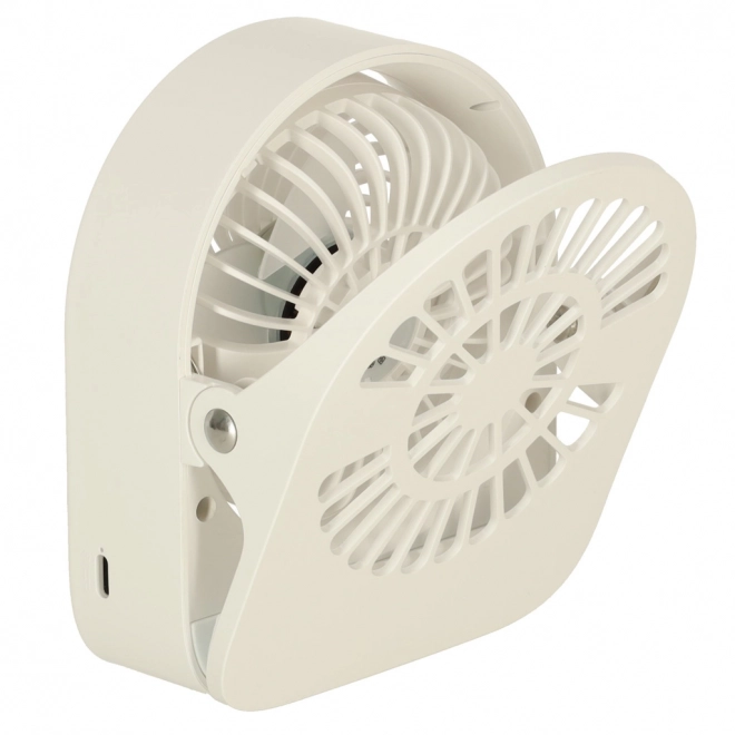 Brezžični USB namizni ventilator 11,5 cm beli