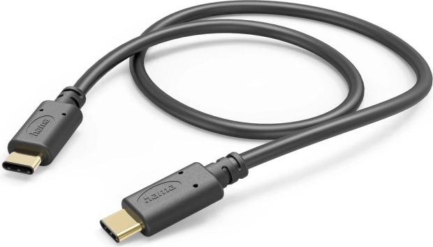 polnilni kabel usb-c – usb-c 1,5 m črn hama