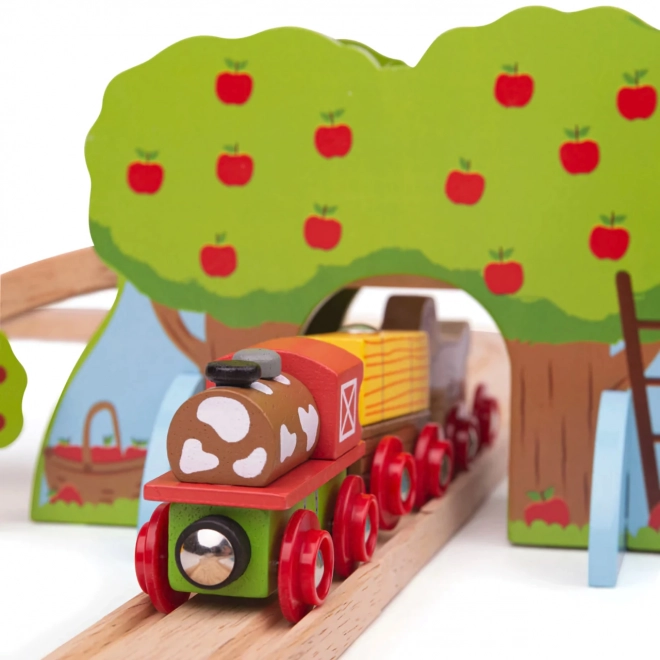 Bigjigs Rail Lesena železniška proga kmetija