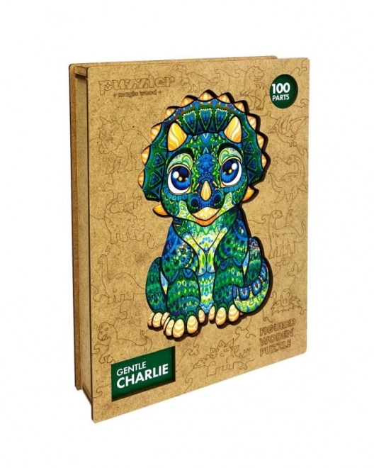 Čarobne lesene barvne puzzle - Dragi Charlie