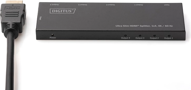 Razdelitev 1×4 s kaskadiranjem do 8 nivojev