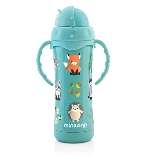 Termo bidon s slamico - jeklen, 240 ml