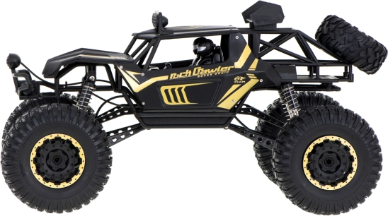 RC terensko vozilo Rock Crawler 1:8 s kovinsko karoserijo 51 cm – črna